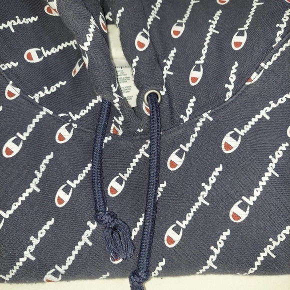 CHAMPION Reverse Weave, Logo Hoodie, Thick, Color Blocked, Size M, Tie H… - Picture 11 of 11